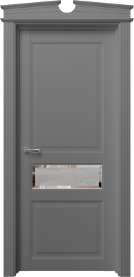 Экошпон, Софт серый, Зеркало, Фацет