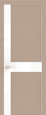 Экошпон, Софт капучино, Лакобель белый, Кромка белая