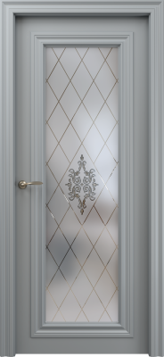 Экошпон, Софт бархат серый, Сатинат белое, Санторини