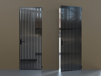 Элеганс черный профиль графит стекло, б/н