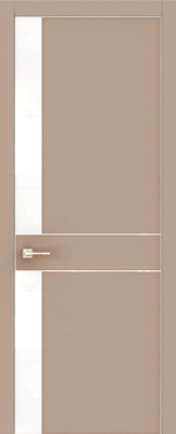 Экошпон, Софт капучино, Лакобель белый, Кромка белая