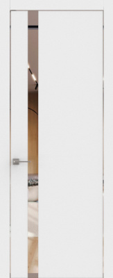 Экошпон, Шагрень белая, Зеркало, Кромка хром