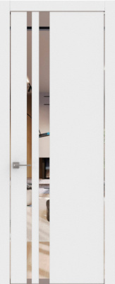 Экошпон, Шагрень белая, Зеркало, Кромка хром