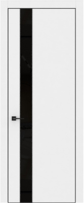 Экошпон, Шагрень белая, Лакобель черный, Кромка черная