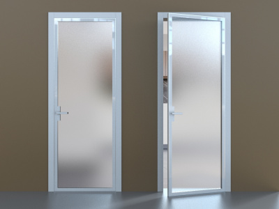 белый профиль матовое стекло