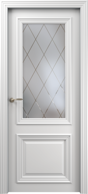 Экошпон, Софт милк, Сатинат белое, Ромб