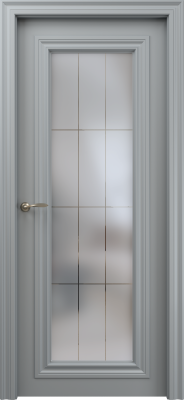 Экошпон, Софт бархат серый, Сатинат белое, Корсика