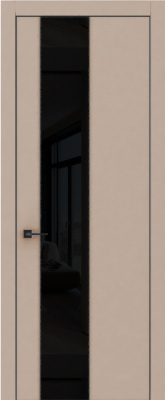 Экошпон, Софт капучино, Лакобель черный, Кромка черная