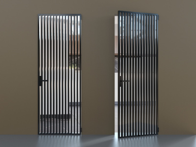 Элеганс черный профиль прозначное стекло, б/н