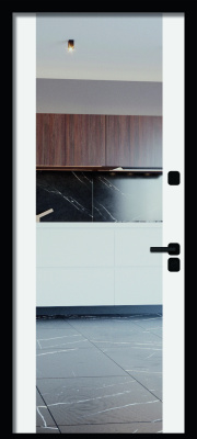 Панель 9 Белый матовый, Зеркало