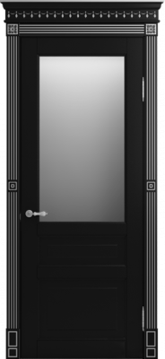 Массив бука, Эмаль, Нуар, Сатинат белое