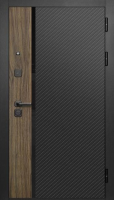 Входная дверь Кросс Американский орех