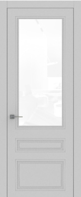 Экошпон, Софт серый, Сатинат белое