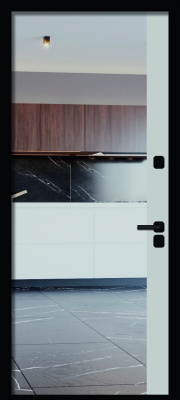 Панель 10 Эмалит серый, Зеркало