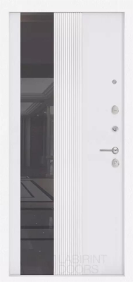 Панель Зеркало тонированное 32 Белый рельеф софт