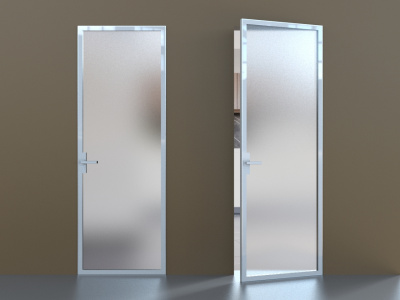 белый профиль матовое стекло, б/н