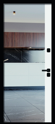 Панель 10 Белый матовый, Зеркало