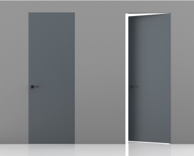 Эмаль Invisible RAL 7001 (57) ABS Revers кромка (от себя/на себя), прав