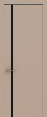 Экошпон, Софт капучино, Лакобель черный, Кромка черная