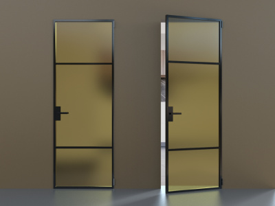 Элеганс черный профиль матовая бронза стекло, б/н