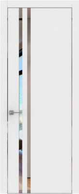 Экошпон, Шагрень белая, Зеркало, Кромка хром