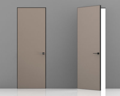 Эмаль Invisible RAL 7044 (40) Alum. Black кромка c 4-х сторон, лев