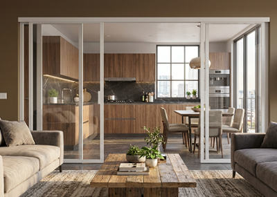 Уно белый профиль графит стекло