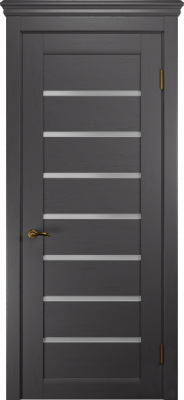 Solid classic, Массив дуба, Эмаль, Графит, Сатинат белое