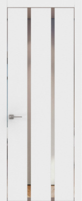 Экошпон, Шагрень белая, Зеркало, Кромка хром