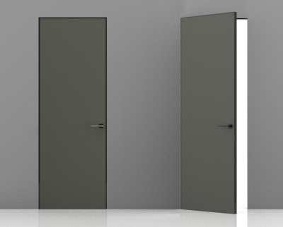 Эмаль Invisible RAL 7033 (40) Alum. Black кромка c 4-х сторон, лев