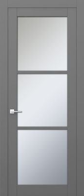 Экошпон, Софт серый, Белое матовое