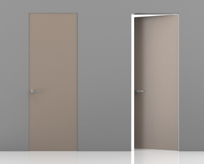 Эмаль Invisible RAL 7044 (57) Alum. White Revers кромка c 3-х сторон (от себя/на себя), прав