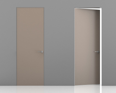 Эмаль Invisible RAL 7044 (57) Alum. White Revers кромка c 3-х сторон (от себя/на себя), лев