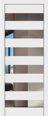 Экошпон, Шагрень белая, Зеркало, Кромка хром