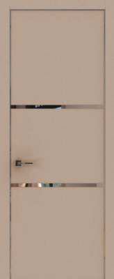 узкие, Экошпон, Софт капучино, Зеркало, Кромка хром